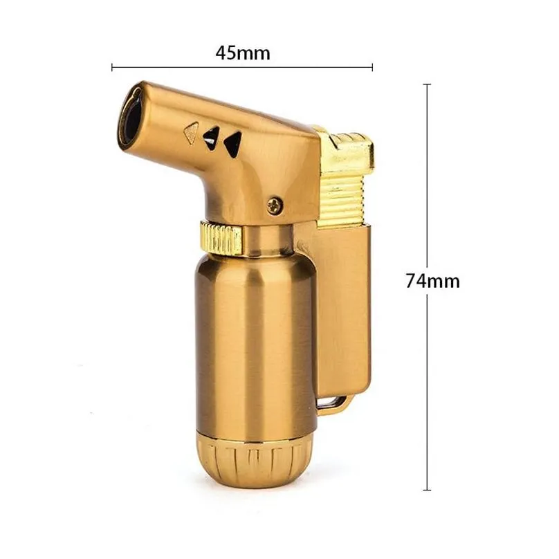 Kitchen Lighters All Metal Lighter Single Torch Pipe Smoking  Flame Lighteres Bend Side Direction Drop Delivery Home Garden Kitchen Dhrpz