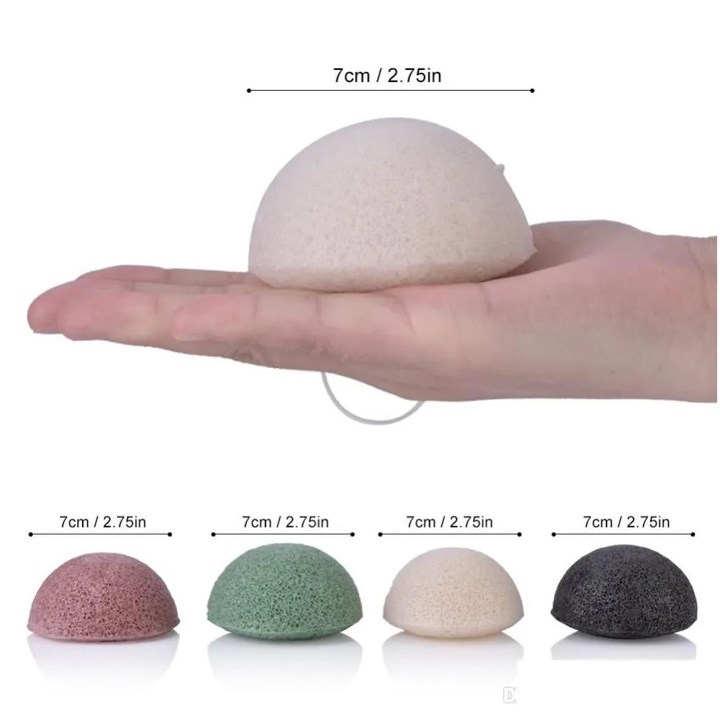 konjac sponge facial puff face cleanse washing sponges konnyaku exfoliator cleansing facial care makeup tool