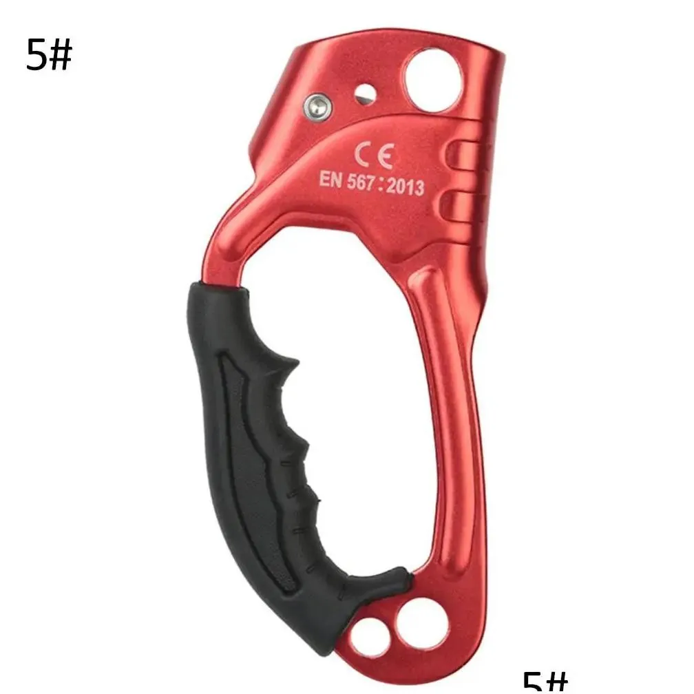 Accessories Outdoor Mountaineering Rock Climbing Rope Clamp Hand Ascender Rappelling Gear for Camping Hiking Climbing Accessories