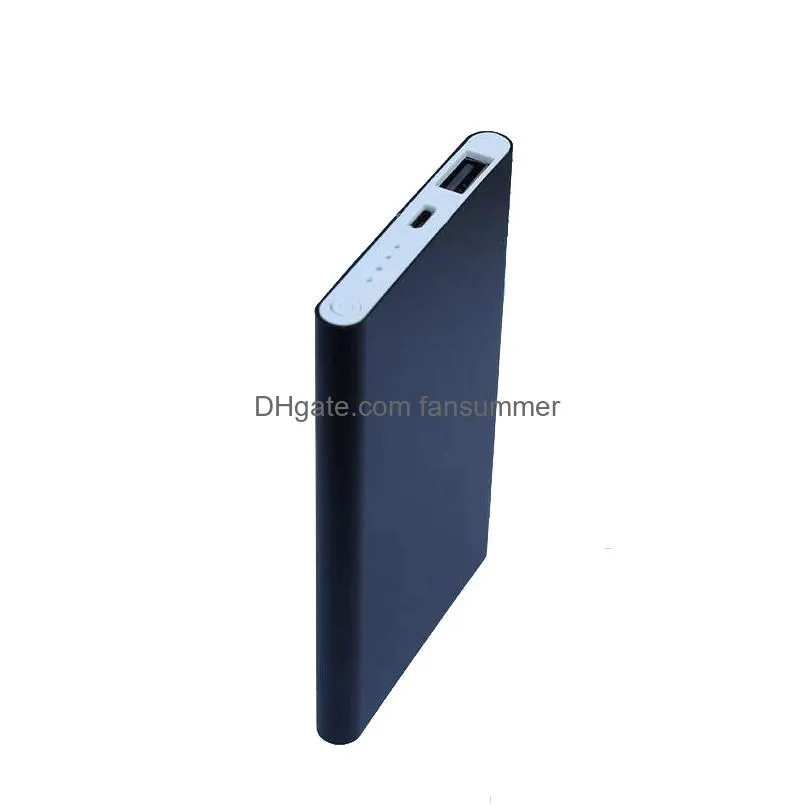 Cell Phone Power Banks Tra Thin Bank 10000Mah Trathin For Mobile Tablet Pc External Battery Drop Delivery Phones Accessories Dhrqw