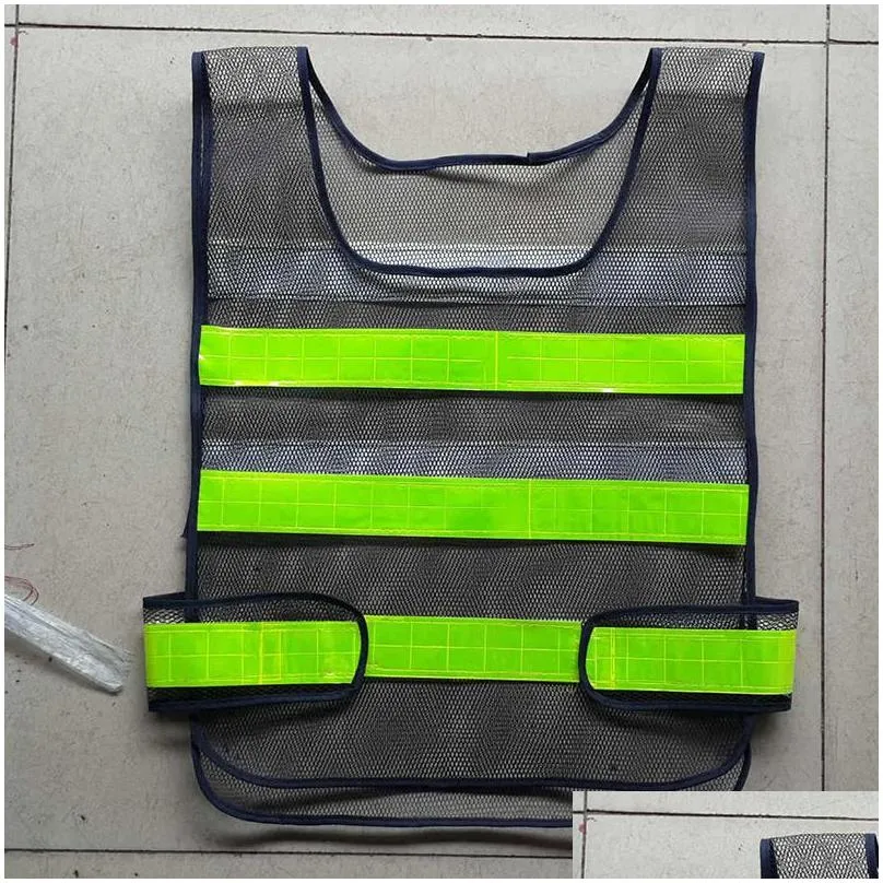 Reflective Safety Supply Wholesale High Visibility Vest Clothing Hollow Grid Vests Warning Working Construction Drop Delivery Office S Dh7Bs