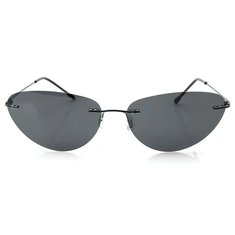 Sunglasses Polarized Cool Matrix Neo Fashion Pilot The Tralight Rimless Men 2021 Driving Esign Sun Glasses De Sol Drop Delivery Dhzec