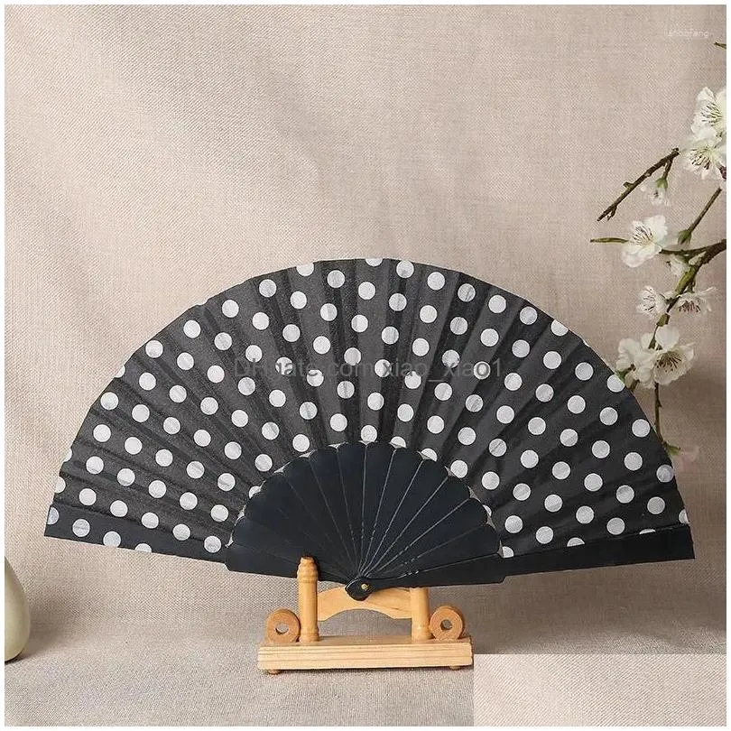 decorative figurines 1pc chinese style folding fans retro paper fan home decoration wedding party ornament gift