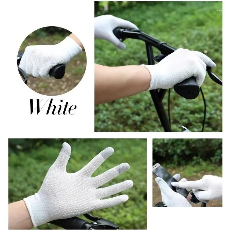 Cycling Gloves Sunscreen Fitness Touching Screen Full Finger For Running Shooting Hiking