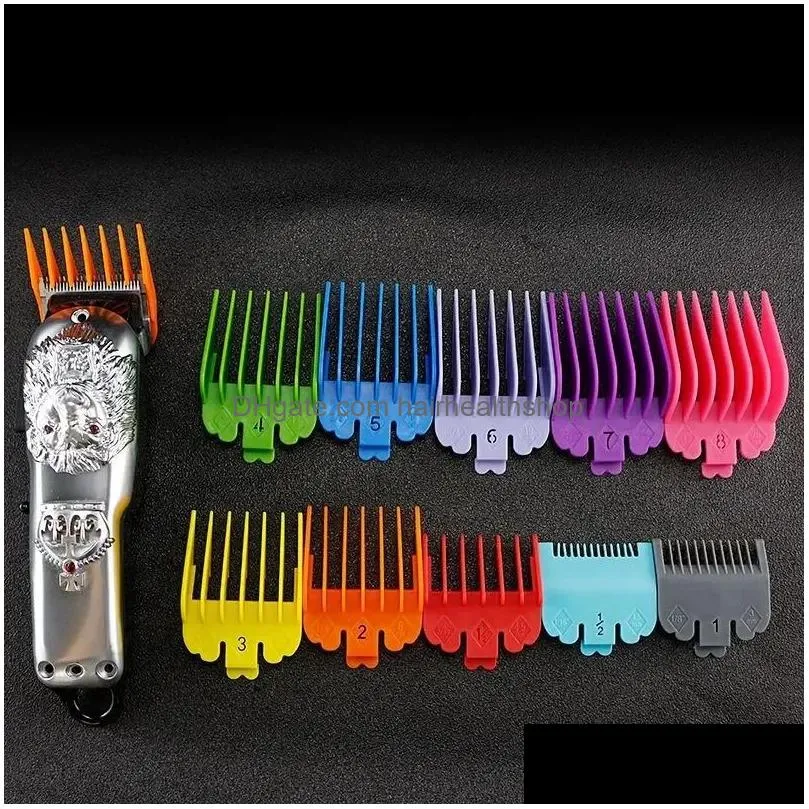 Hair Accessories 10Pcs Clipper Limit Comb Guide Trimmer Guards Attachment 3-25Mm Professional Trimmers Colorf Drop Delivery Products T Dhe4M