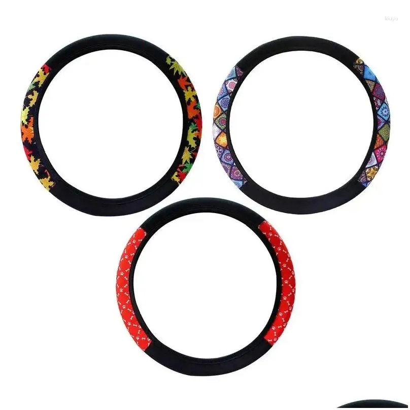 Steering Wheel Covers Ers Elastic Car Er Protector For Antislip Interior Accessories Vehicle Styling Drop Delivery Automobiles Motorcy Dhitj