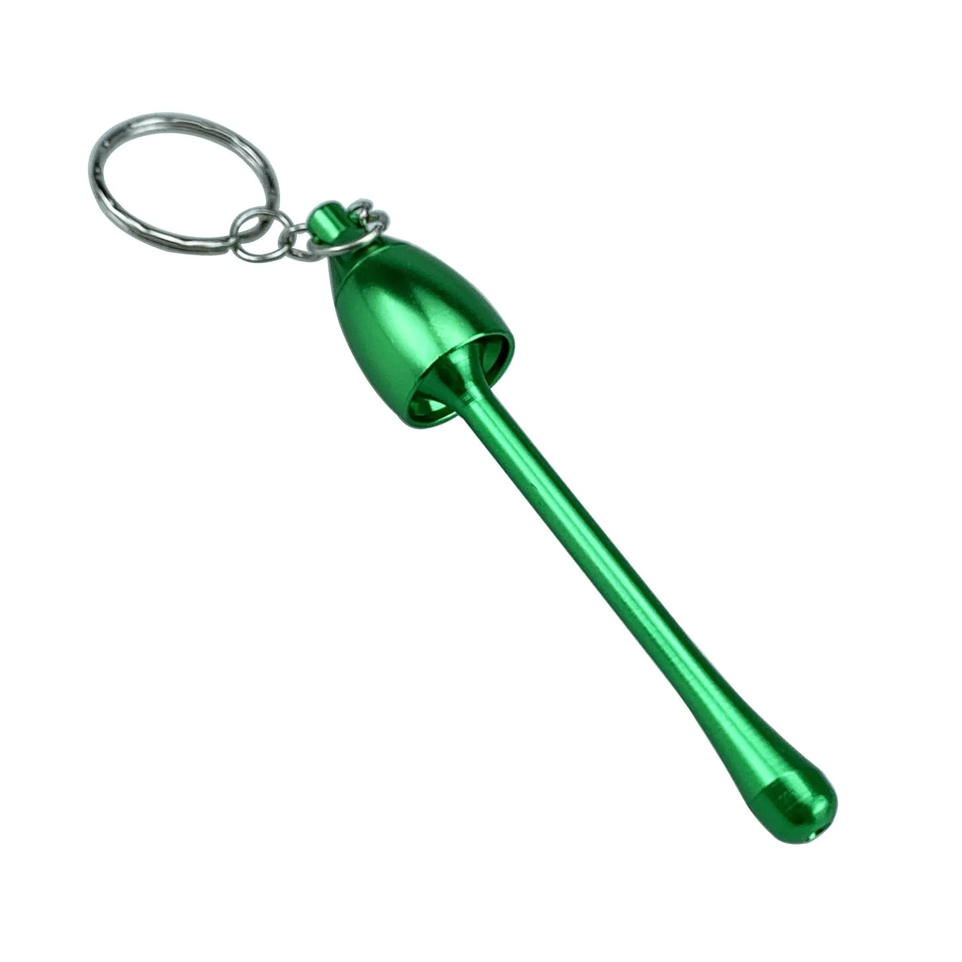 mini metal smoking pipe keychain glass water aluminum mushroom tobacco pipes accessories