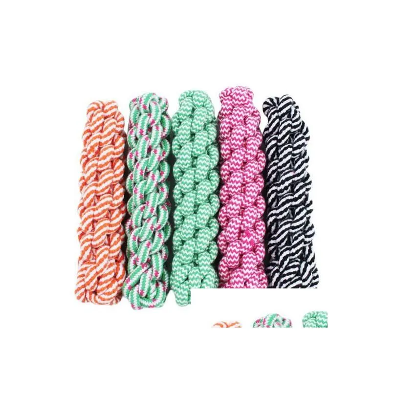 Dog Toys & Chews 21Cm Rope Tug Pets Puppy Chew Braided Toy For Dogs Training Bait Hjia1060 Drop Delivery Home Garden Pet Supplies Dh3Za