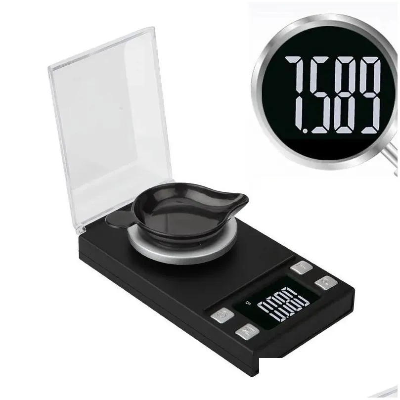 Weighing Scales Wholesale 0.001G Portable Jewelry Scale Lcd Mini Electronic Digital Pocket Kitchen Weight Nce Drop Delivery Office Sch Dhm3T