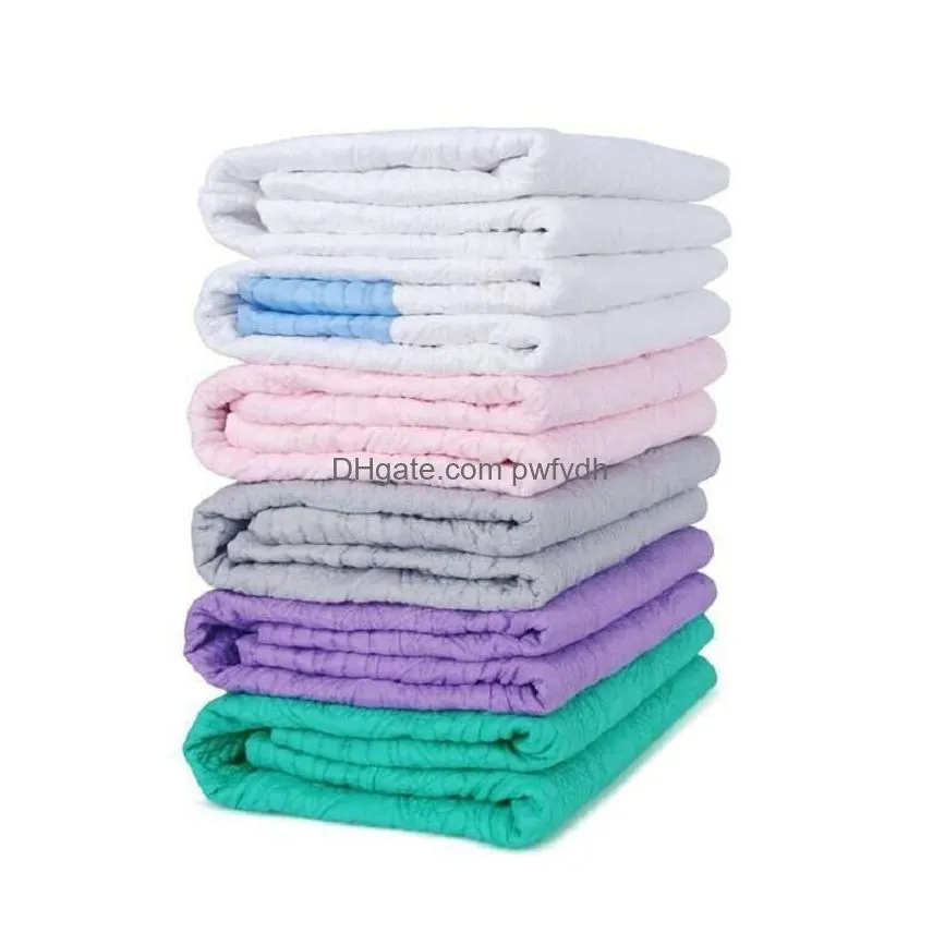  23 colors ins baby blanket toddler pure cotton embroidered blanket infant ruffle quilt ddling breathable air conditioning blanket