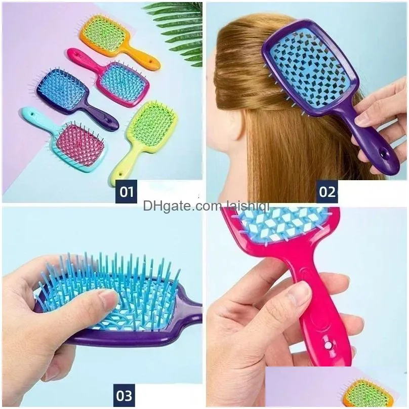 air cushion combs women scalp massage comb hair brush women hollowing out home salon diy hairdressing tool brush for hair combfor hairdressing tool