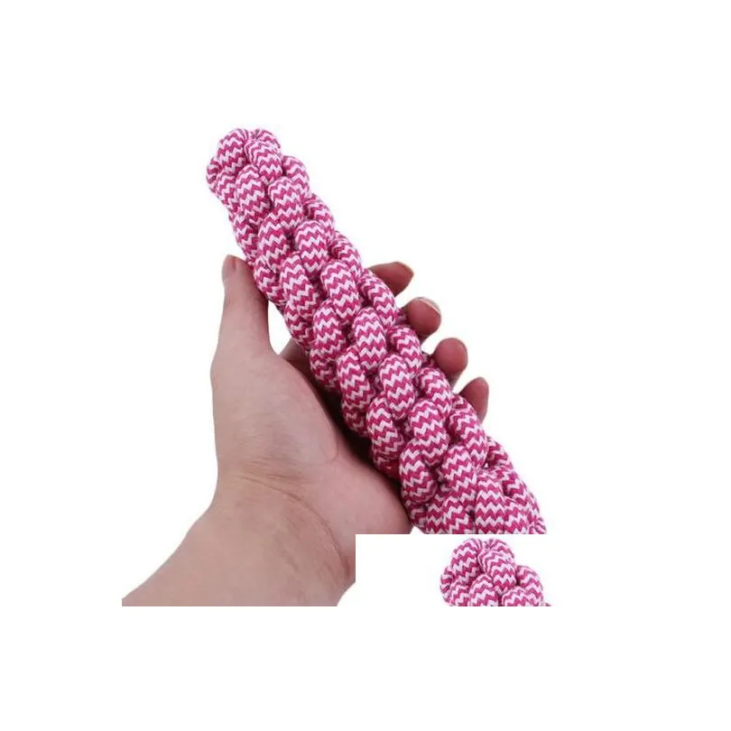 Dog Toys & Chews 21Cm Rope Tug Pets Puppy Chew Braided Toy For Dogs Training Bait Hjia1060 Drop Delivery Home Garden Pet Supplies Dh3Za