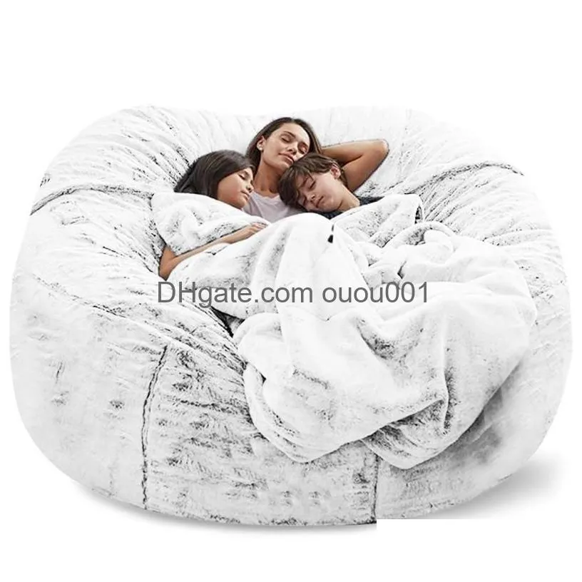 Camp Furniture Nt Beag Sofa Er Big Xxl No Stuffed Bean Bag Pouf Ottoman Chair Couch Bed Seat Puff Futon Relax Lounge Drop Delivery Dhbwg