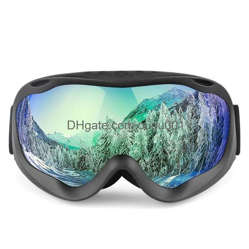 Ski Goggles New Cylinder Double-Layer Fog-Proof Men And Women Outdoor Sand Equipment Pf Drop Delivery Sports Outdoors Snow Protective Dh1Sm