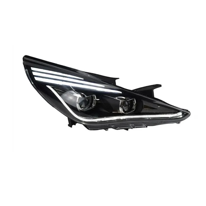 LED Head Light Parts For Sonata 8 Front Headlights Replacement 20 10-20 14 DRL Daytime light Bi-Xenon Light