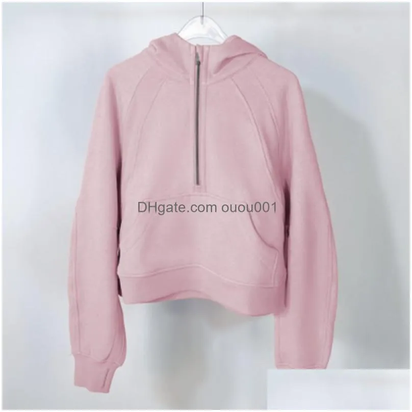 Yoga Outfit New Lu-07 Wear Perfect Oversized Fall Winter Womens P Sweater Sports Hooded Round Neck Long Sleeves Drop Delivery Outdoors Dhmug