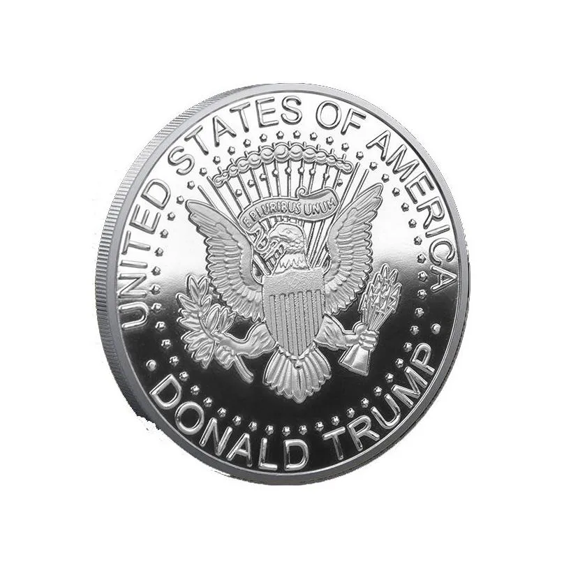 trump 2024 coin commemorative craft the tour save america again metal badge gold silver