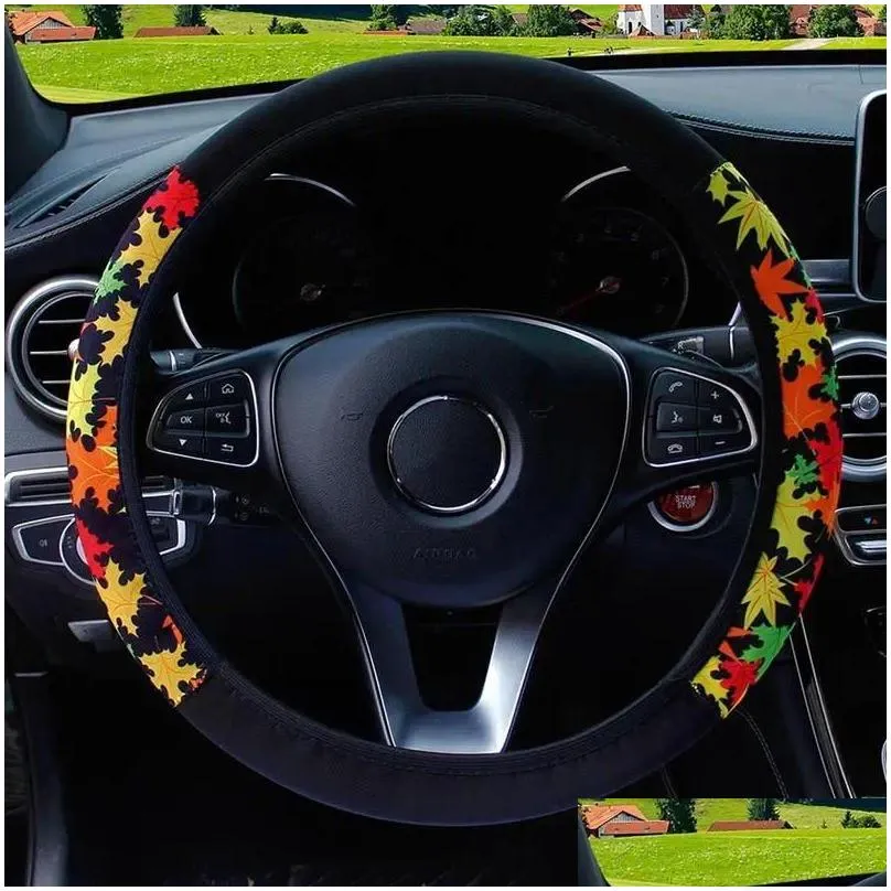 Steering Wheel Covers Ers Elastic Car Er Protector For Antislip Interior Accessories Vehicle Styling Drop Delivery Automobiles Motorcy Dhitj