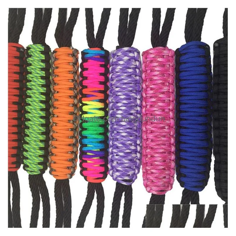 Drinkware Handle 2021 New And Highe Quality Colorf Adjustable Paracord Braided For 30Oz Tumbler Vacuum Insated Mugs Hand-Woven Polyest Dhtkc
