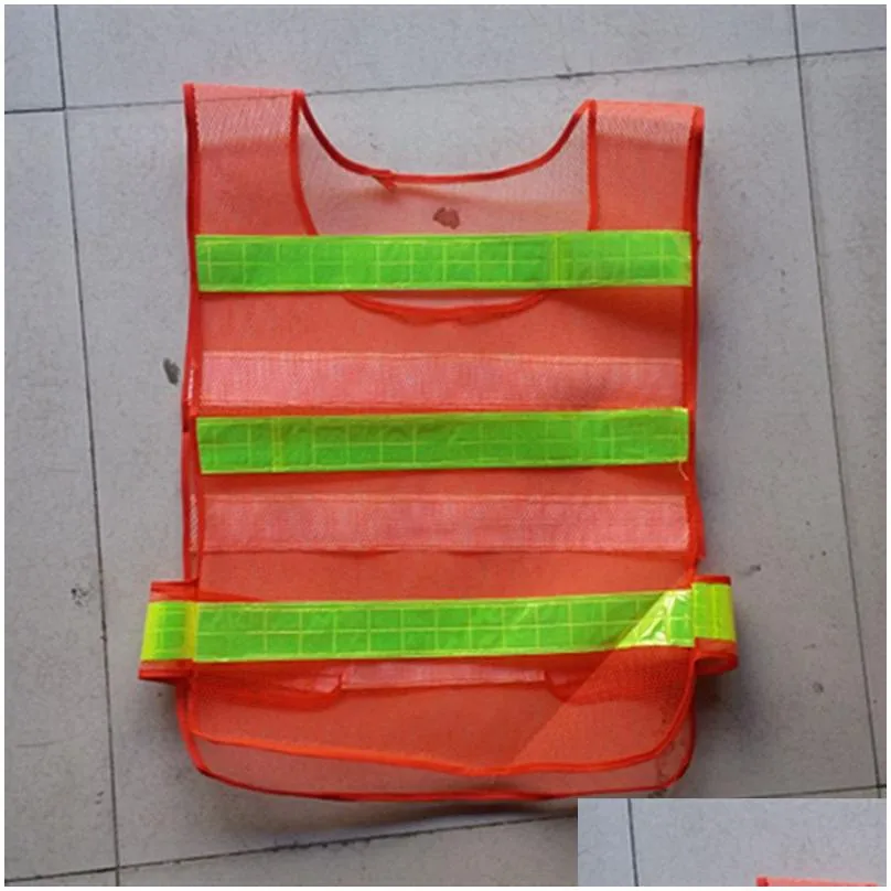 Reflective Safety Supply Wholesale High Visibility Vest Clothing Hollow Grid Vests Warning Working Construction Drop Delivery Office S Dh7Bs