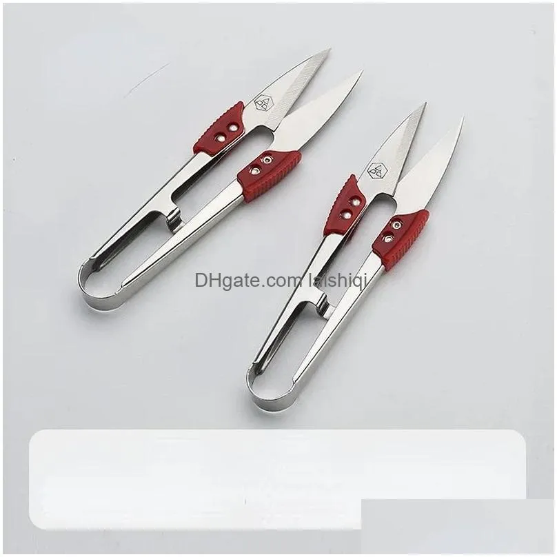 2024 stainless steel yarn shears cutting sewing scissors shears cross stitch scissors embroidery scissor u thread scissors for fabric1. for sewing and