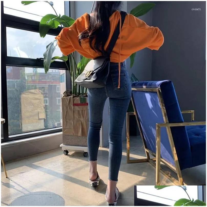 Women`S Jackets Womens Fashion Jacket Spring Summer Solid Color Hooded Zipper Up Women Slim Cropped Drop Delivery Apparel Clothing Out Dhtcy