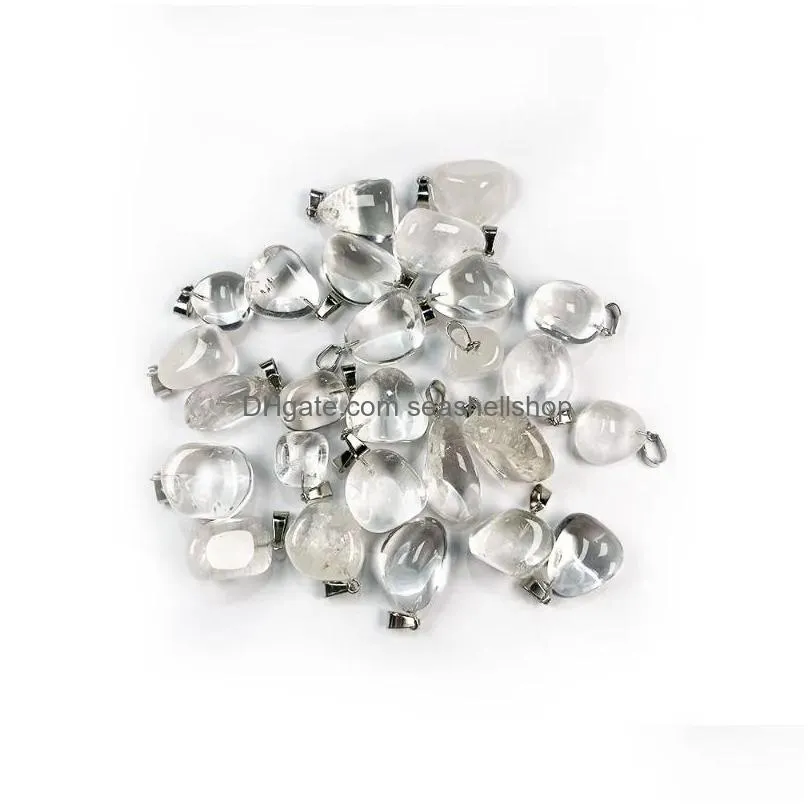 Pendant Necklaces 1Pcs Natural Citrines Stones Irregar Charms For Making Neckalce Jewelry Accessoires Drop Delivery Dhsqj