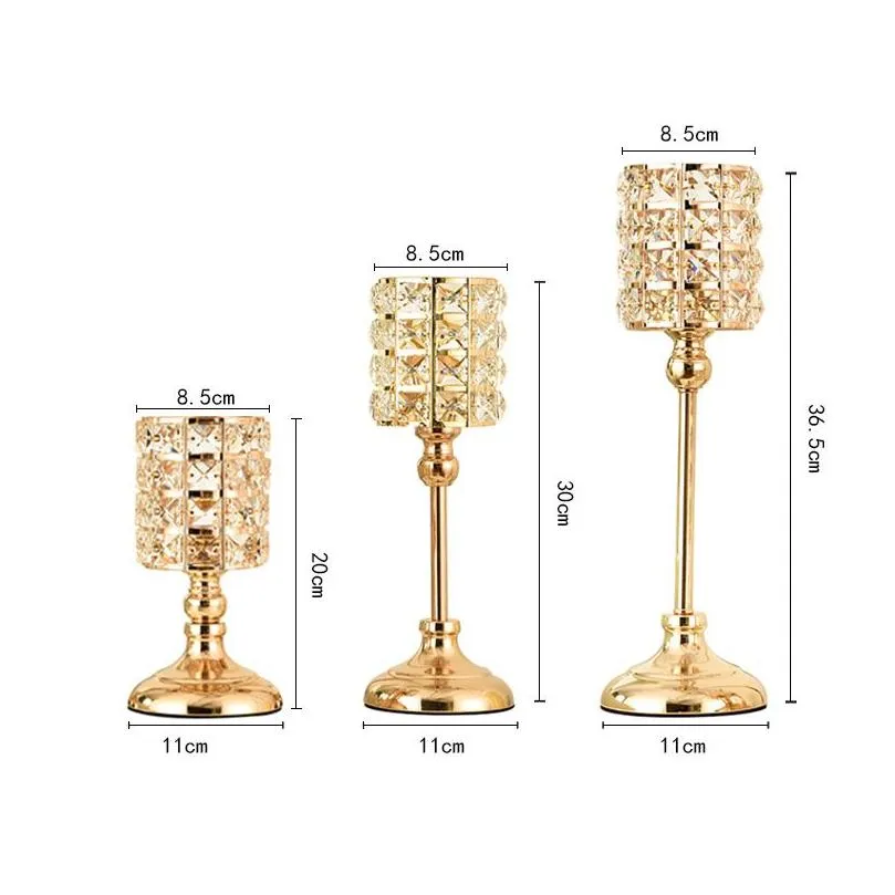 candle holder vertical candlestick wedding christmas holiday candelabrum home decoration ornaments