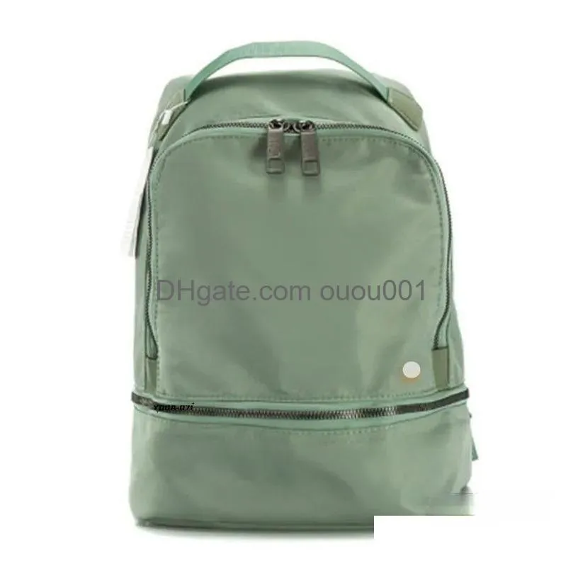 Outdoor Bags Lu-066 Six-Color High-Quality Student Schoolbag Backpack Ladies Diagonal Bag New Lightweight Backpacks Lu Women Yoga With Dhult