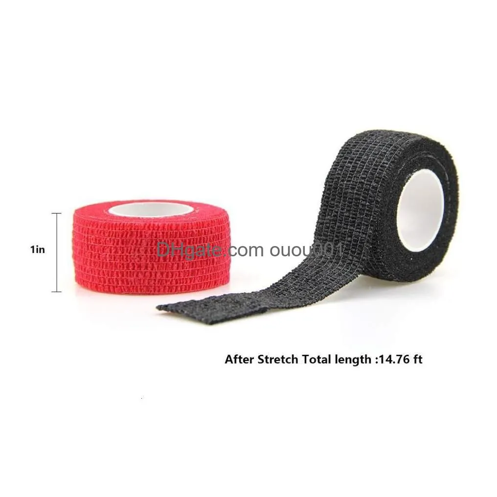 Elbow & Knee Pads 12 Rolls Sport Self Adherent Tape Elastoplast Adhesive Wrap Cohesive Bandages First Aid Pet 2.5Cm 4.5M Random Drop D Dhkkl