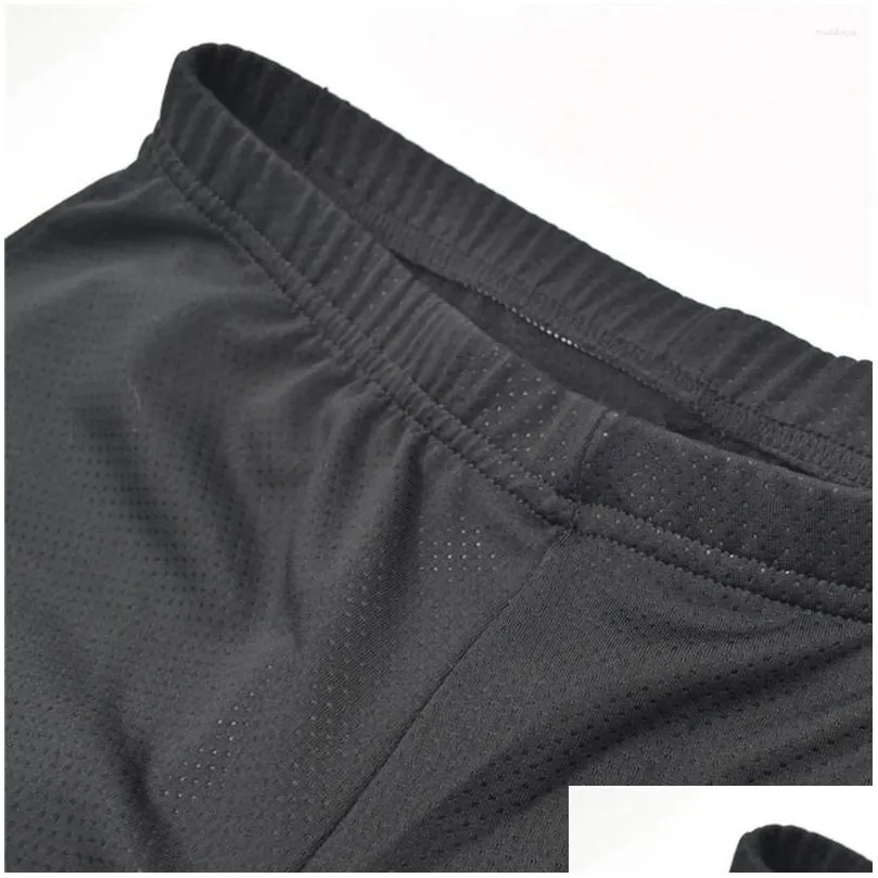 Motorcycle Apparel Men/Women Sile Sponge Breathable Padded Bicycle Cycling Underwear Shorts Drop Delivery Dh8Tr