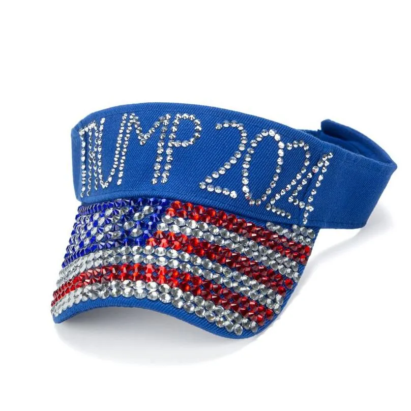 trump 2024 diamond hat embroidered baseball cap american flag sports cap party hats