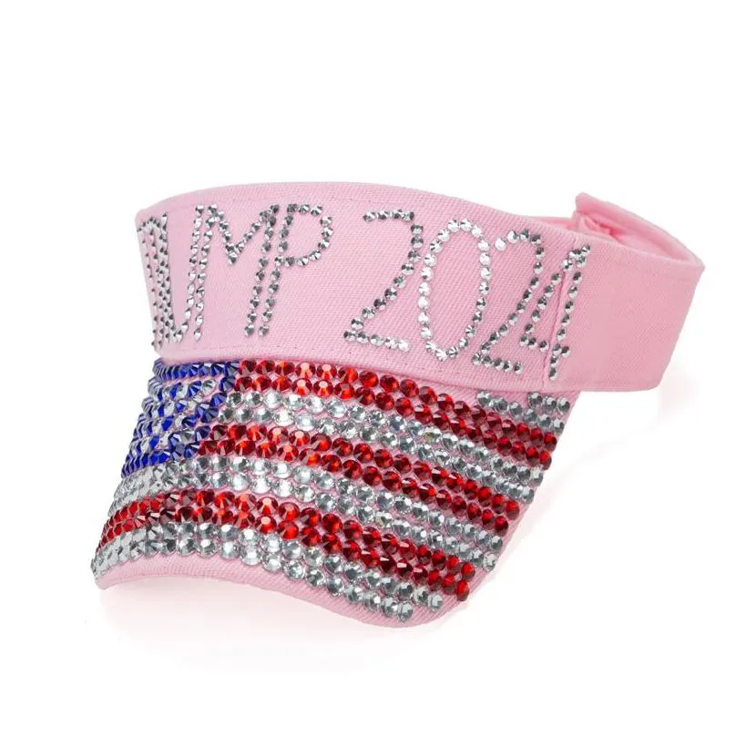 trump 2024 diamond hat embroidered baseball cap american flag sports cap party hats