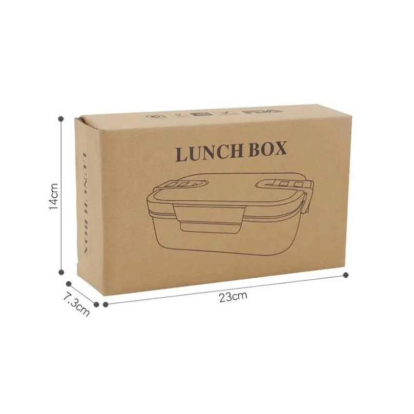 wheat straw lunch box microwave bento boxes health natural student portable food storage dinner box 3 colors