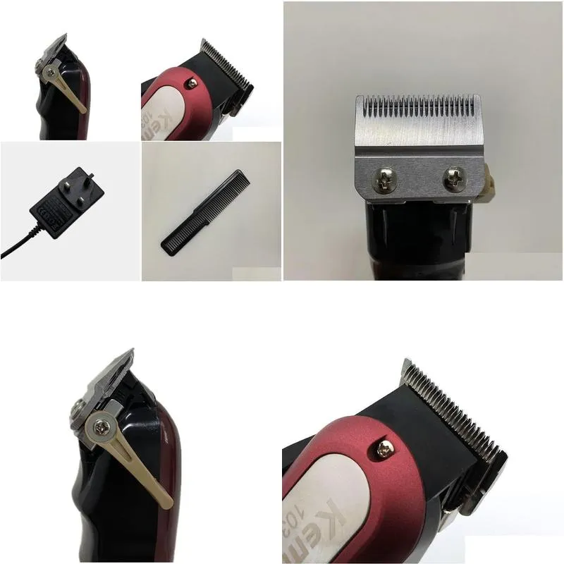 Hair Trimmer Metal Clipper Electric Razor Men Steel Head Shaver Styling Drop Delivery Dhvdz