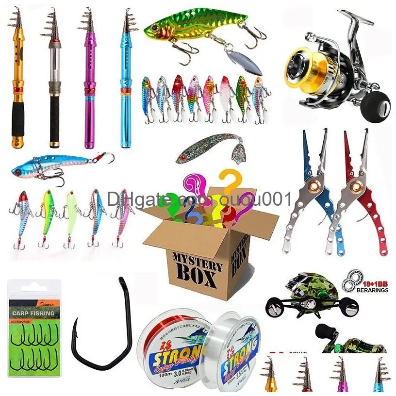 Baits & Lures Most Lucky Mystery Lure Lure/Set 100% Winning High Quality Surprise Gift Blind Box Random Fishing Set 220531 Drop Delive Dhigh