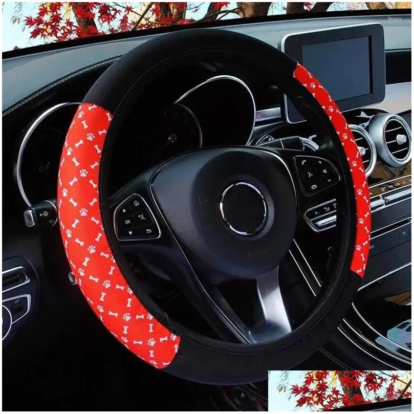 Steering Wheel Covers Ers Elastic Car Er Protector For Antislip Interior Accessories Vehicle Styling Drop Delivery Automobiles Motorcy Dhitj
