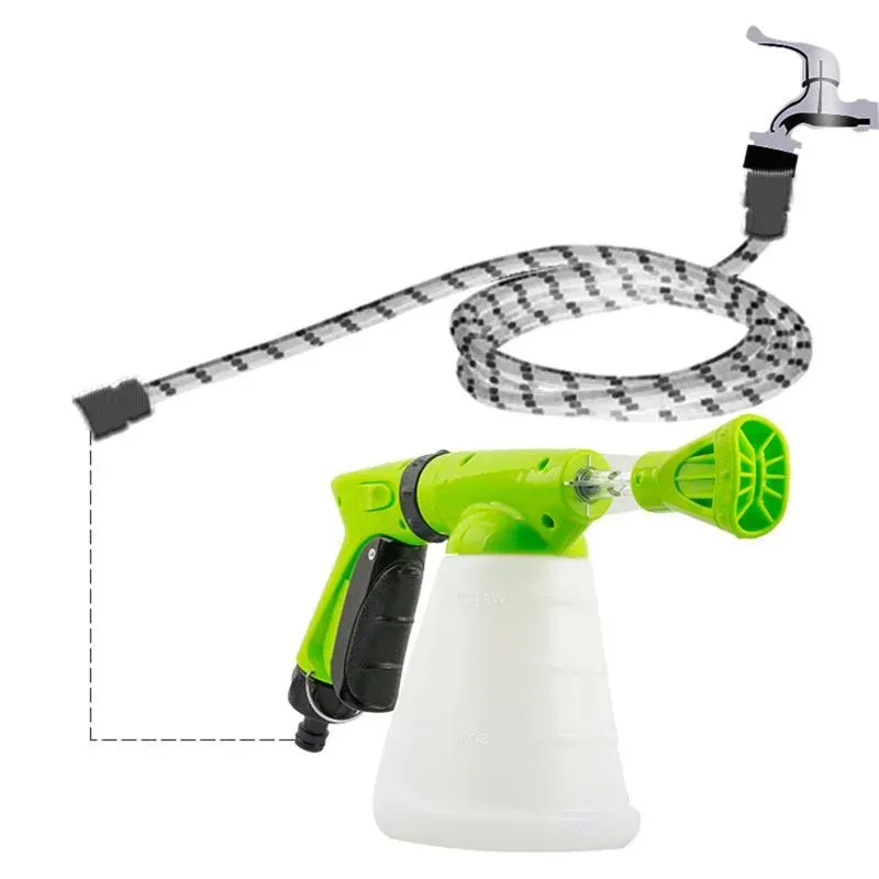 Water Gun & Snow Foam Lance Household Long Nozzle High Pressure Washer  Sprayer Car Washing Garden WateringWater