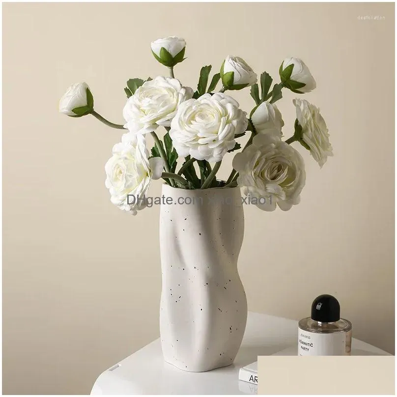 vases nordic style morandi ceramic desktop vase ornaments living room flower arrangement dried home decoration accessories