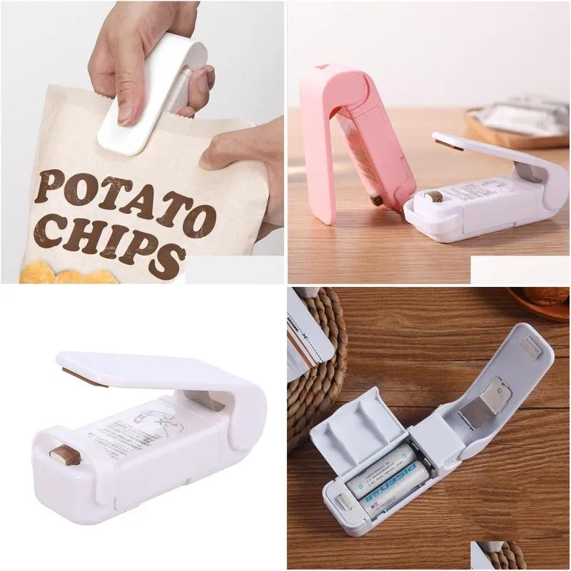 Other Hand Tools Mini Heat Sealer Household Accessories Plastic Bag For Storage In The Kitchen Food Snacks Fruits And Vegetables Drop Dhqmr