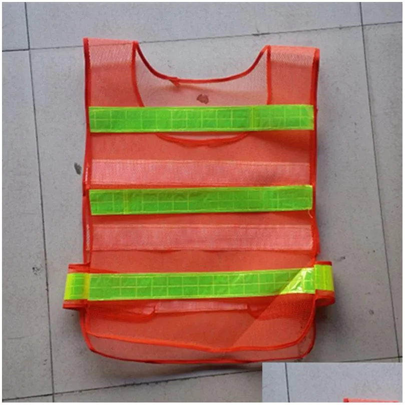 wholesale high visibility reflective vest safety clothing hollow grid vests visibility warning safety working construction