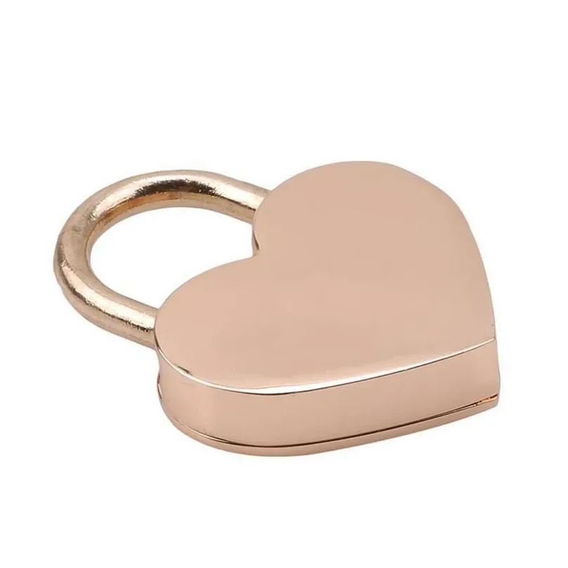 heart shape padlocks vintage hardware locks mini keys lock with key travel handbag suitcase padlock 30x39mm