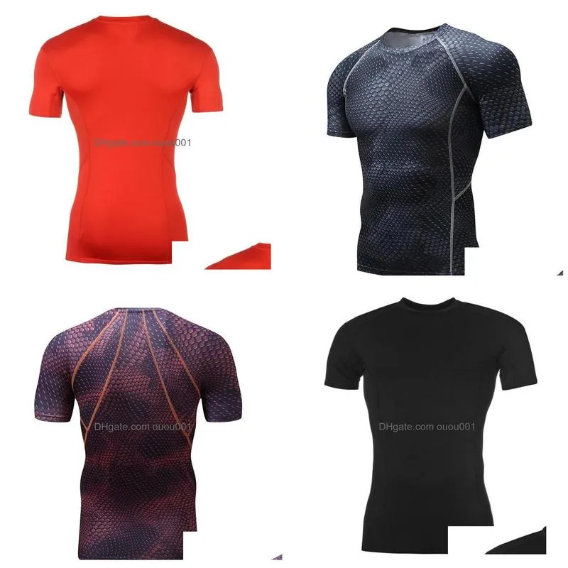 Wetsuits & Drysuits Sports Outdoors Dragon Short-Sleeved Tights Mens Slim T-Shirt Tight Clothes Drop Delivery Water Scuba Snorkeling Dhfzi