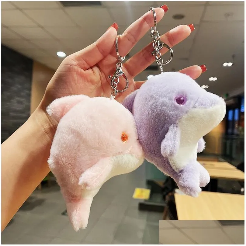 Plush Keychains P  Schoolbag Trumpet Hanging Ornament Doll Pendant Grab Hine Cute Key Figurine Mini Wholesale Drop Delivery Toy Dhtsc