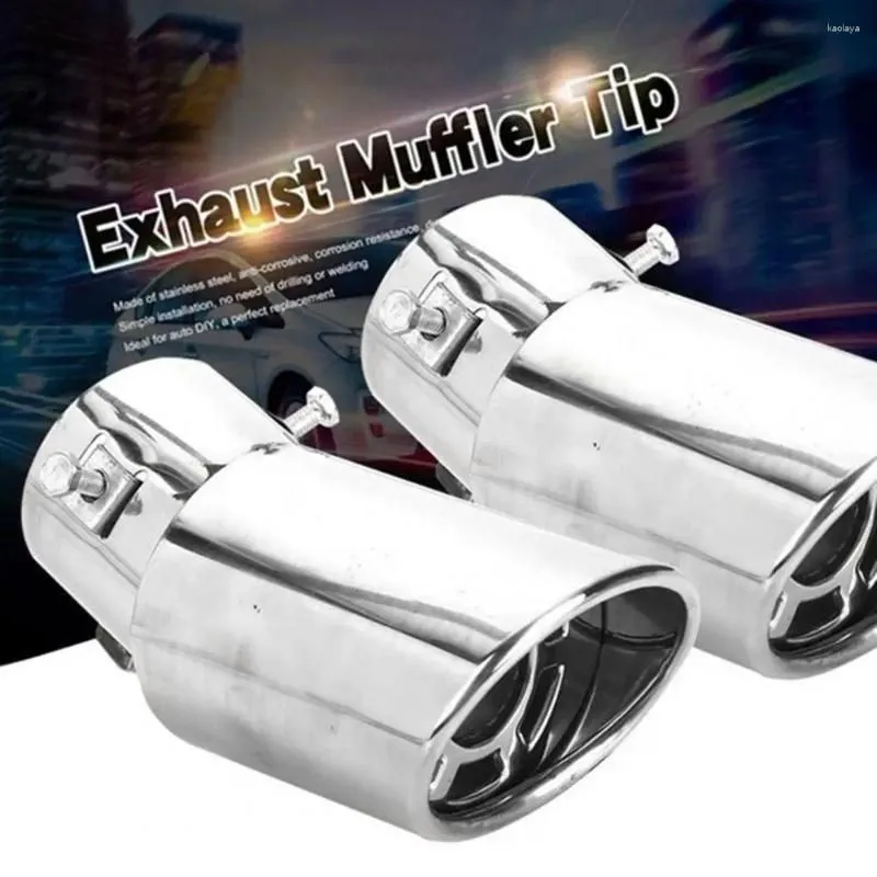 Smooth External Modification Car Tail Rear Pipe Tip Muffler Fine Workmanship Metal Exhaust For Vehicle