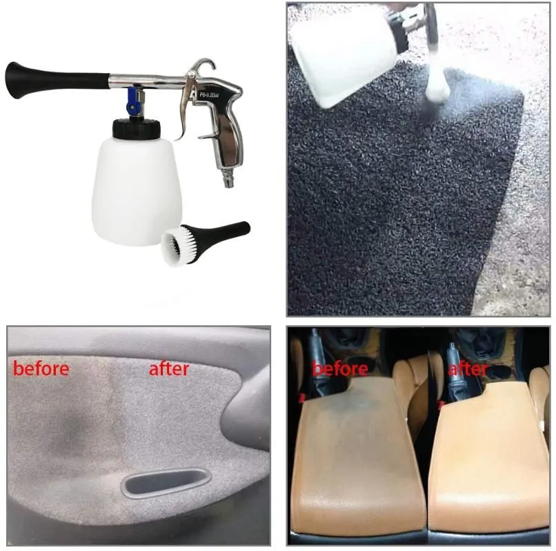 Water Gun & Snow Foam Lance Car Interior Dry Cleaning High Pressure Wash With Brush For ToolsWater LanceWater