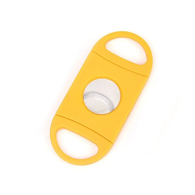 plastic cigar knife portable manual cigar cutter household smoking accessories 3 colors