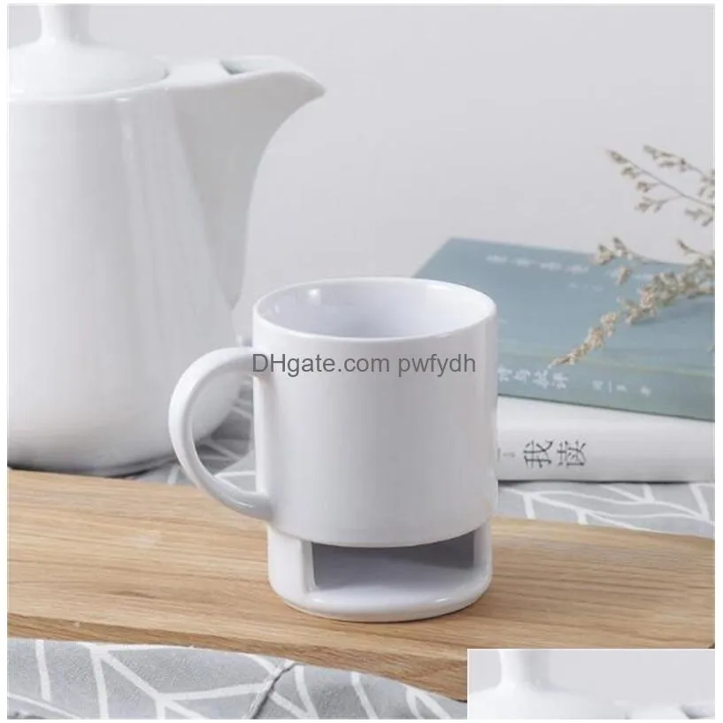  ceramic mug white coffee milk biscuits dessert 250ml cup tea cup kka3109 cookie home side for pockets office tea holder ewa5343