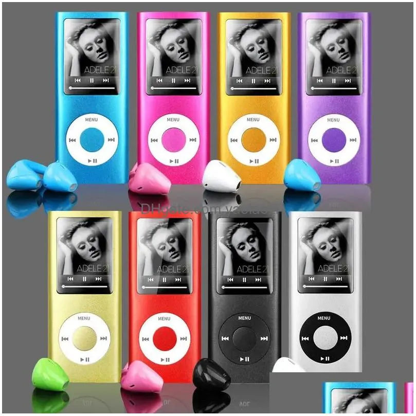 Mp3 & Mp4 Players Arrivals Music Player Fm Radio Student English Walkman Recording Slim Metal For Ipod Style Wholesale 231030 Drop De Dhpxe