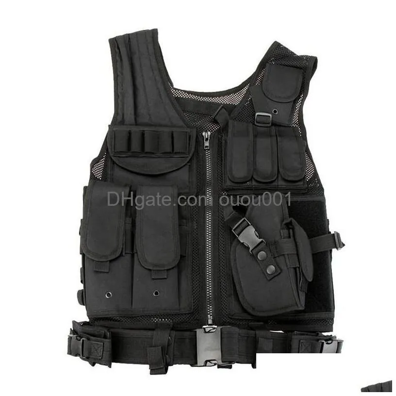 Tactical Vests Grid Vest Real-Life Field Cs Game Protection 600D Nylon Outdoor Expansion Pf Drop Delivery Gear Clothing Dhsvl